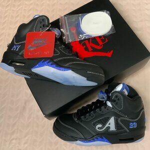 Jordan 5 - Awake NY - Black/Blue - US MENS 4 - DEADSTOCK